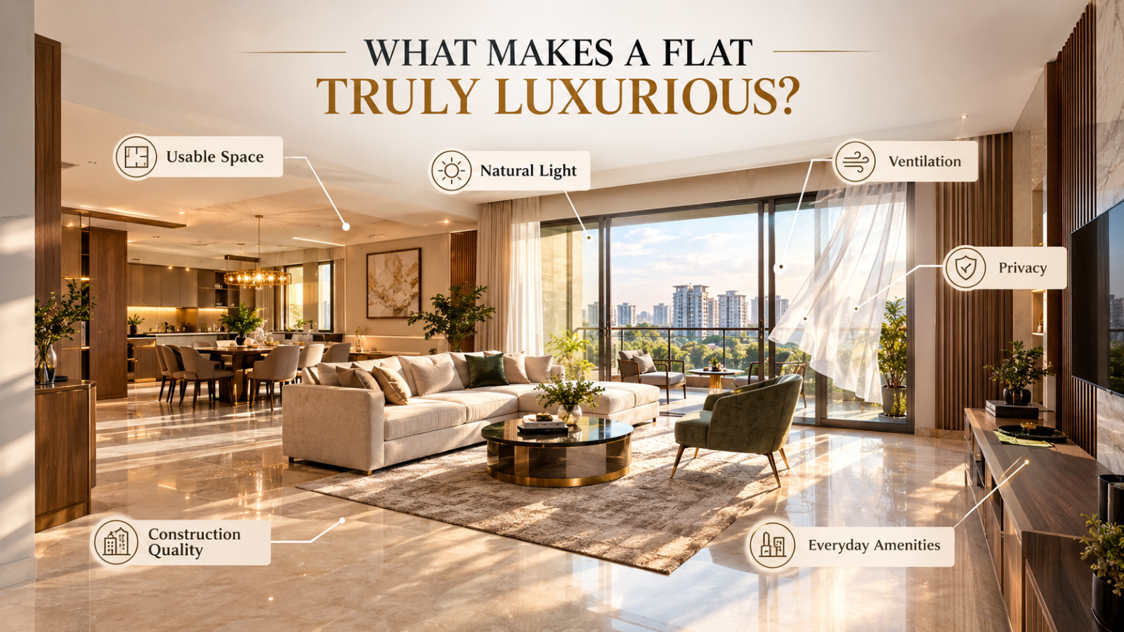 Key features that make a luxury flat comfortable and functional