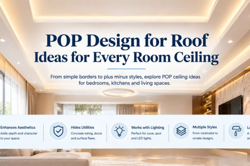 POP Design for Roof: Ideas for Every Room Ceiling